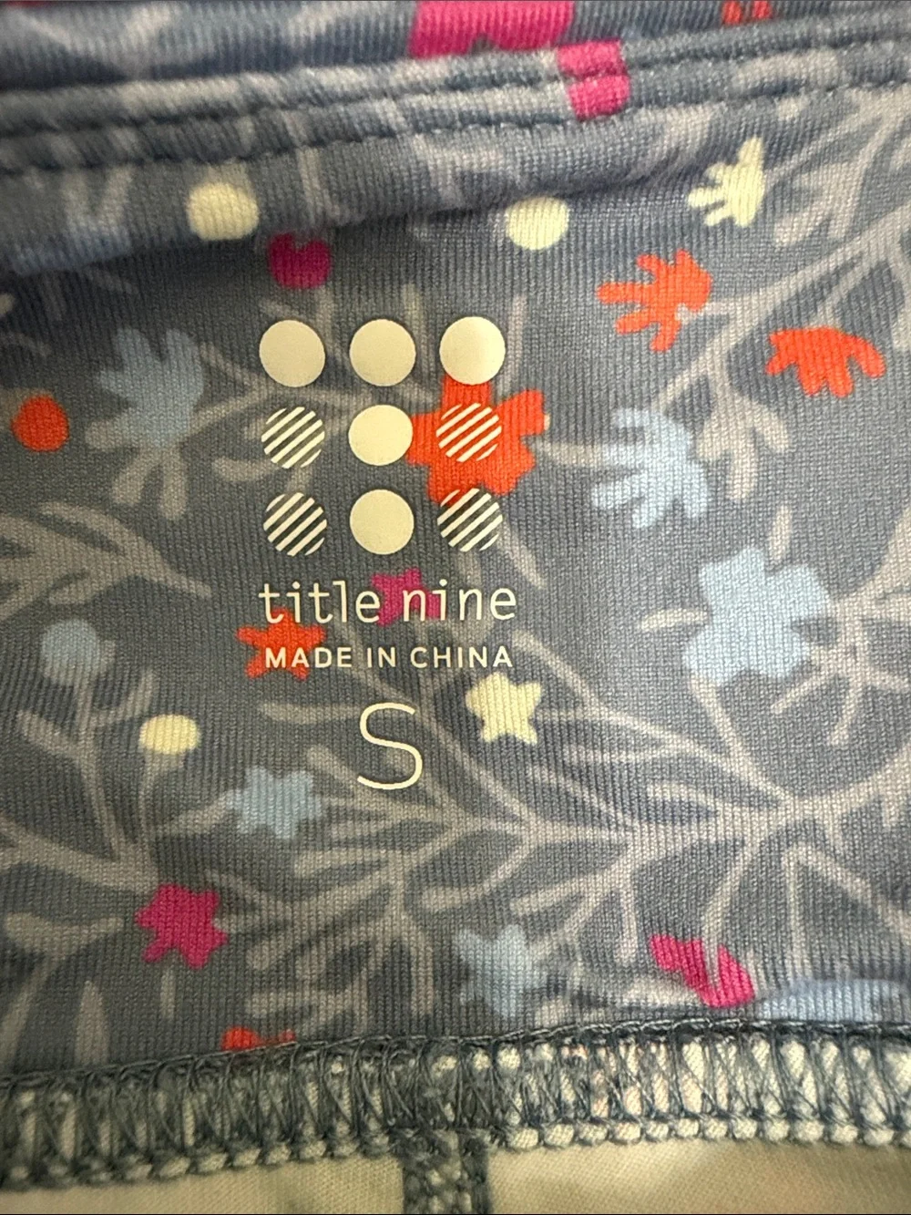 Title Nine Flora Floral Tennis Athletic Skirt Skort